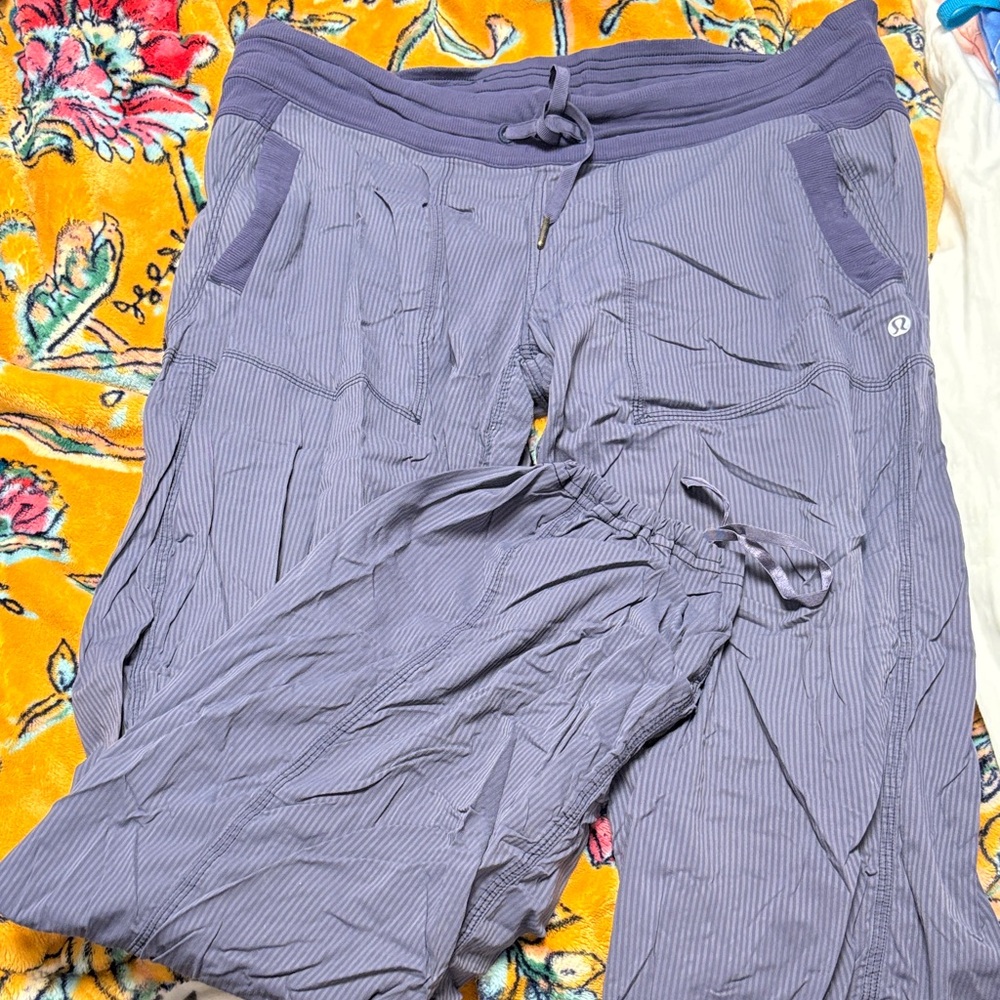lululemon athletica Purple Striped Pants